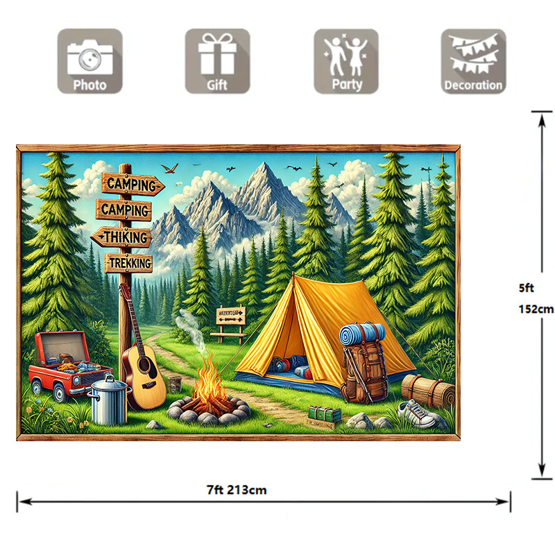 1 kamp ve açık hava macera ark - Outdoor Adventure Background incelemesi ve fiyatı